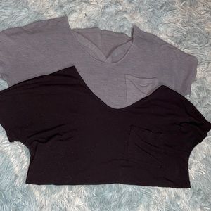 Black size: S, Gray size: S